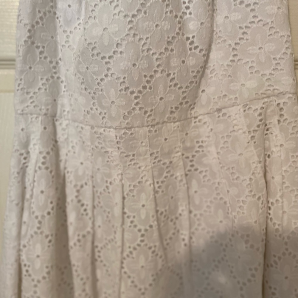 Lilly Pulitzer Halter Dress Charleston Eyelet Size 4 74702 Resort White -NWT - Picture 8 of 9